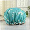 NOLITOY Bathing Hat Set 3pcs Women's Shower Cap Waterproof Soft