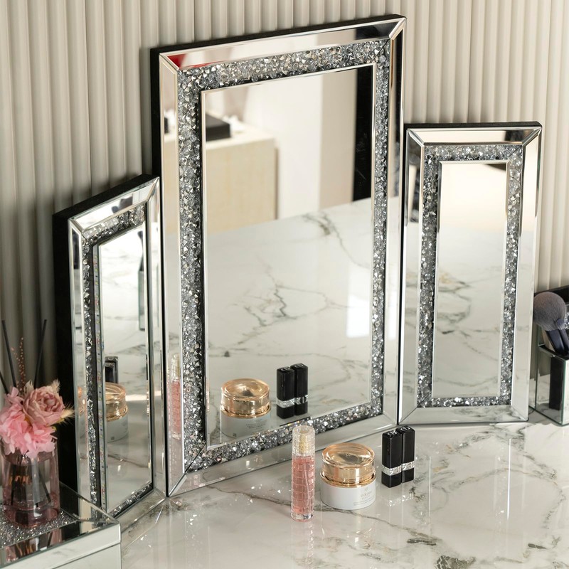 YACSNBF 3 Way Mirror Vanity Trifold Makeup Mirror, 3 Side