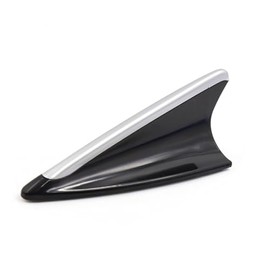 TUCKBOLD Silver Tone Black Plastic Dummy Decorative Car Roof Antenna Aerial Automotive Parts