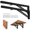 Folding Shelf Brackets - Heavy Duty Metal Collapsible Shelf Bracket