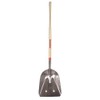 RAZOR-BACK Aluminum Scoops, 17.75 x 14.5 Blade, 48 in White Ash Straight Handle 53127