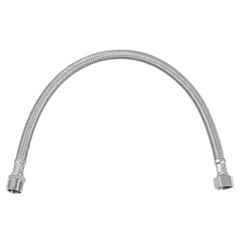 sourcing map 16 Inch Long Faucet Supply Line Connector, G3/8 Female Compression Thread x G3/8 Male Connector Straight Thread 304 Stainless Steel Water Supply Hose Line