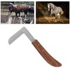 Steel Hoof Knife L Shaped Ergonomic Curved Handle Hoof Trimming