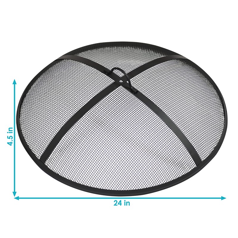 Sunnydaze Heavy-Duty Steel Mesh Fire Pit Screen - Fire Pit