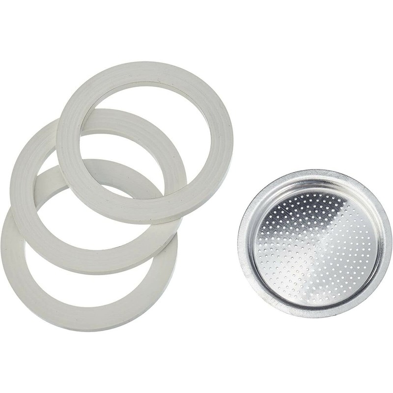 Bialetti Spare Parts Includes 3 Gaskets and 1 Plate Compatible