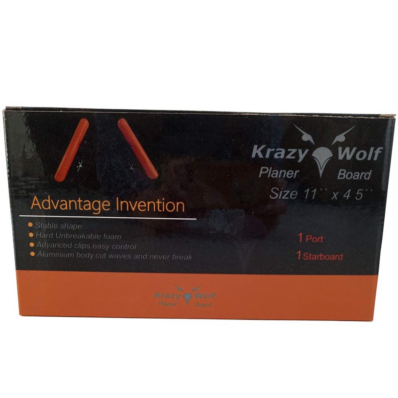Krazywolf Durable Planer Boards 11`` x 4.5``,1 Port & 1