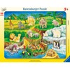 Ravensburger 06052 Children's Puzzle, Zoo Visit, Frame Puzzle