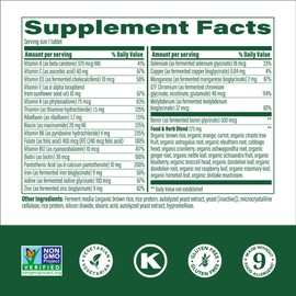 MegaFood Womens Multivitamin One Daily - Multivitamin for Women - Vitamin C, Vitamin D, Iron & B Vitamins - Bone, Energy Metabolism & Immune Support - Vegetarian, GlutenFree - 60 Tablets, 60 Servings | MegaFood