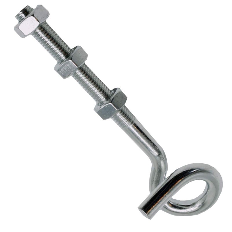 Pack of 2 Screw Hooks M10 140 mm Ceiling Hooks