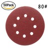 Maveek 50 Pieces 8 Holes Sanding Discs 80 Grit 5