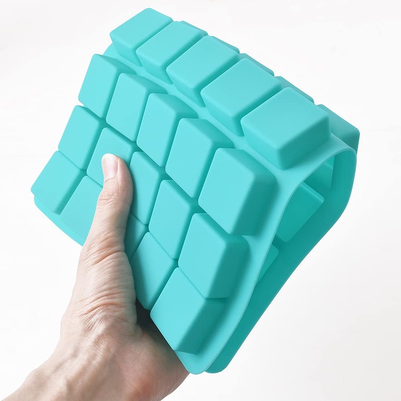 ionEgg 40 Cavities Square Silicone Mold, for Making Chocolate Candy,