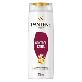 Pantene Shampoo Con Acondicionador, 2 En 1 Para Cualquier Tipo De Cabello Pantene Control Caída Con Pro-vitaminas Y Vitamina E 400 ml
