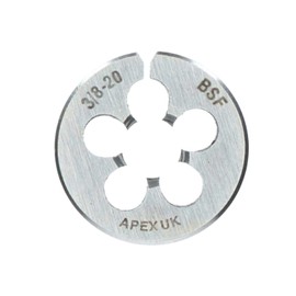 3/8" x 20 BSF 25mm Circular Die 1" Carbon Steel Thread Cutter British Standard Fine