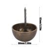 4Pcs Upholstery Nail Round Head Antique Brass Decorative Sofa Furniture