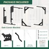 Gate Frame Fence Kit with Gate Latch,Heavy Duty Anti Sag
