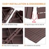 Goovilla Plastic Interlocking Deck Tiles, 9 Pack Patio Deck Tiles,