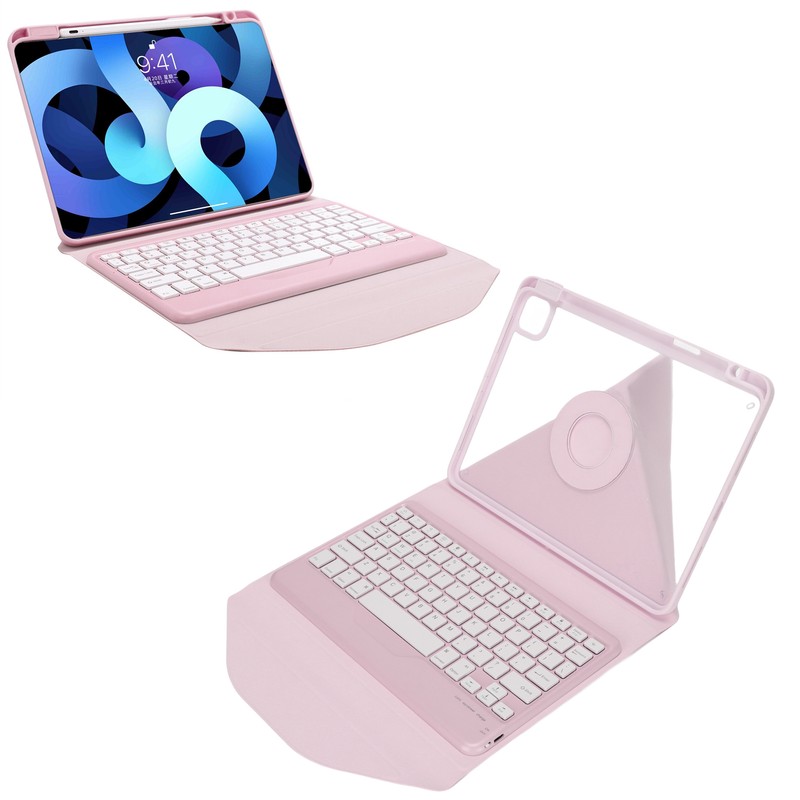 Vertical Keyboard Case Multi Angle Magnetic Clear Back Cover Detachable