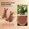 Sandalwood Massage Comb for Head & Body, Wide-Tooth Wooden Hair