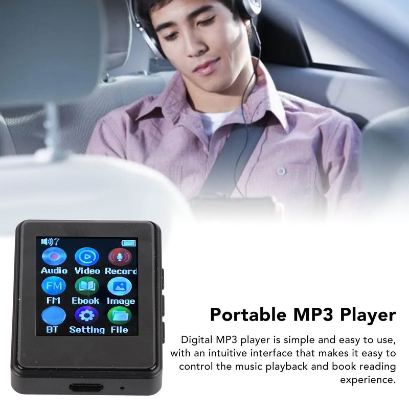 Digital MP3 Player with Bluetooth 5.0 Portable MP3 Music Player