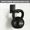 Everlling Adhesive Hooks Long 4 Pack, Large Sticky Hanger Wall