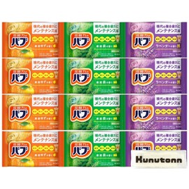 Bub Bath Salt, Warming Set, Carefully Selected, Yuzu Scent, Forest Scent, Lavender Scent, Set of 4 Assorted Colors + Kunutonn Original Logo H Towel Included