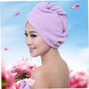 Toalla Microfibra Gorro para Secar El Cabello 70g Morado Fácil