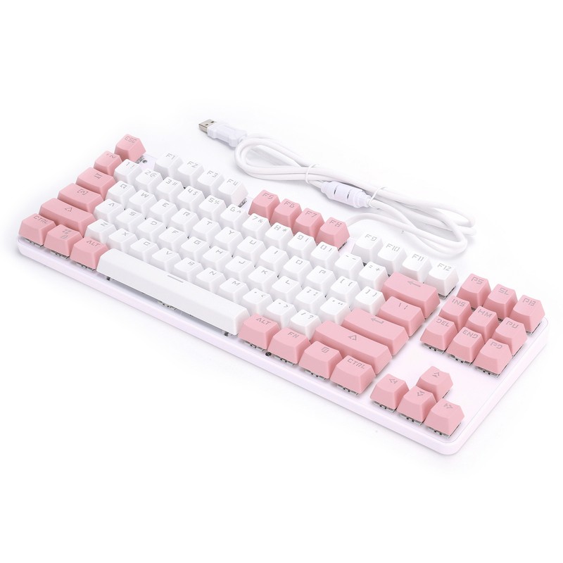 Keyboard Mechanical Gaming 87 Key Mixed Light Computer Supplies for