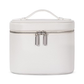 Makeup Bag, Travel Cosmetic Bag with Removable Divider, Portable Make up Case Organizer Bags with Compartments and Handle