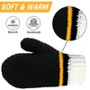 FunisFun Beer Mitten Gloves, Knit Stitched Drink Mitt Holder for