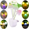 [2 Pack] Plug in Wall LED Mushroom Night Light Lamp