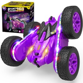 TOY Life Kids Stunt Remote Control Car 2.4G HZ Remote Control Cars RC Stunt Car Remote Control Toys for Boy & Girl RC Stunt Car Double Sided 360° Rotating Cars Birthday for Kids 6-12
