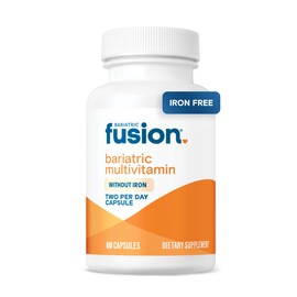 Bariatric Fusion Bariatric Multivitamin Without Iron | Post Bariatric Surgery Patients | Iron Free Bariatric Vitamin for Gastric Bypass and Sleeve Gastrectomy | 60 Capsules | 1 Month Supply
