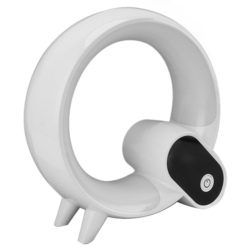 Sunrise Alarm Clock Q Shape White Digital Display 3 in