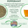 Peppermint Herbal Loose Leaf Tea - Pure Mint Leaves for