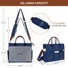 Fancy Forest Travel Tote Bag for Women,11 Pockets Canvas Work