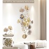 JXQXYN Clocks for Living Room, Large Wall Clock, 3D Silent
