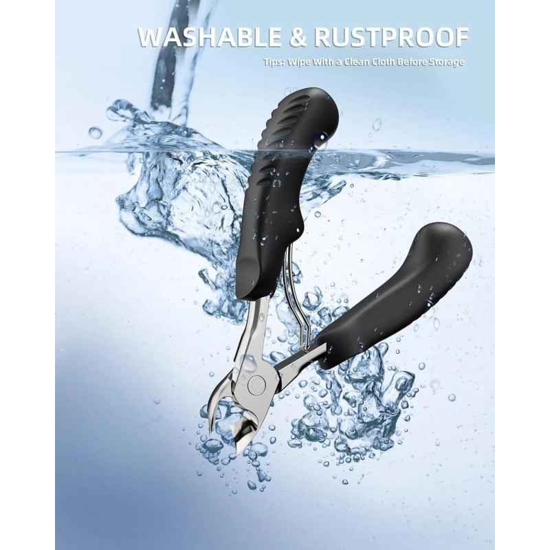 Kaasage Nail Clippers for Thick & Ingrown Toenails - Sharp