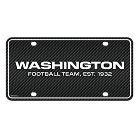 Rico MTG3701CF Washington Football Team - Carbon Fiber Design - Metal Auto Tag, Multi, 6x12 Inch