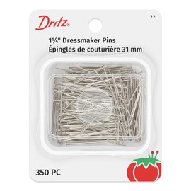 Dritz - 22 alfileres de modista, 350 unidades, níquel
