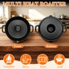Vertical Cast Iron Chicken Roaster with Drip Pan for Juicy