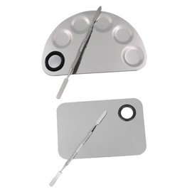 minkissy Makeup Palette Set Metal Mixing Trays for Nail Art Makeup Artists Portable Easy to Clean