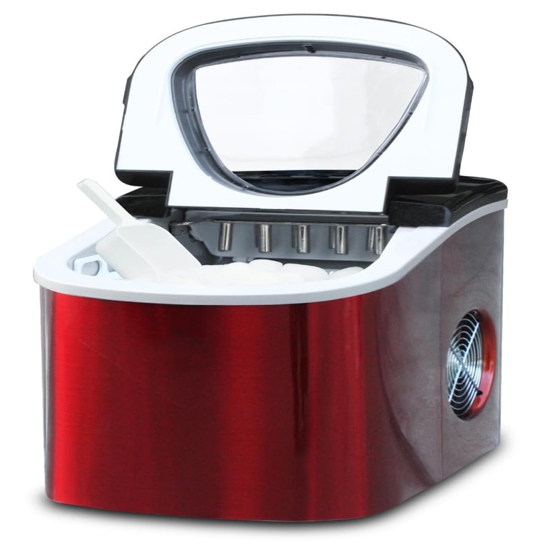 FRIGIDAIRE RIC117-SSRED Stainless Steel Ice Maker Medium Red S/S