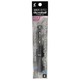 PILOT Ballpoint Pen Yusei BP Acroball 03 Pack BB Black PBAB15MFBB