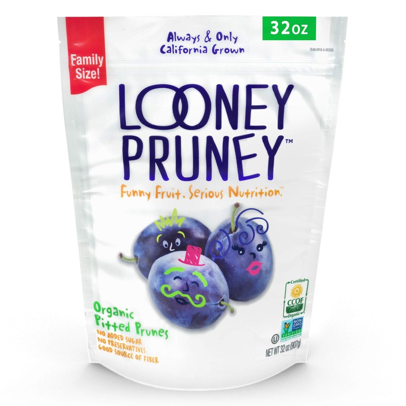 Looney Pruney Organic Pitted Dried Prunes for the Entire Family