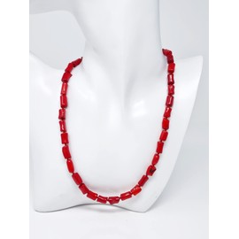 Treasure Bay FAB Natural Red Coral Necklace for Women - Presented in a beautiful jewellery Gift Box