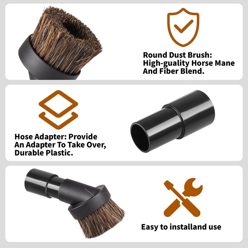 Soft Horse Hair Vacuum Brush Attachment For Shark Vacuum -