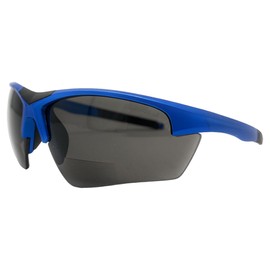 Incredible Bargains The Jagger Bifocal Sun Reader Sport & Wrap-Around Safety Reading Sunglasses, + 2.00 Blue