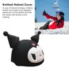 Hand Knitted Helmet Cover Cartoon Girl Cute Ski Helmet Hat