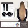 Honsoo- Material y estilo: 100% cabello humano real. Las extensiones