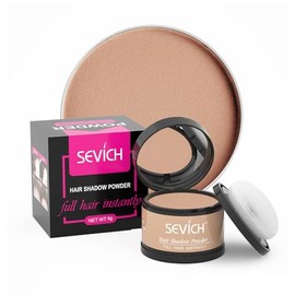 (Light brown) - Instantly Hair Shadow - Sevich Hair Line Powder, Quick Cover Grey Hair Root Concealer with Puff Touch, 4g Light Brown